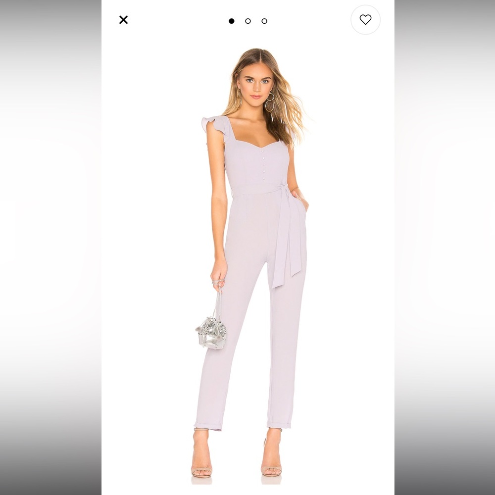 Lavender Gloria Flutter Jumpsuit